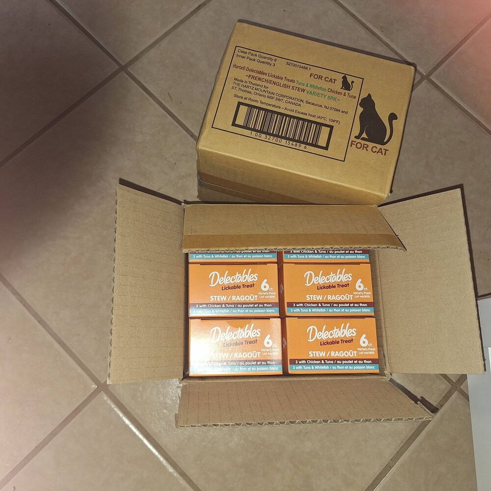 NIB-6 boxes of 6 packets (36 Packets total) Hartz Delectables Stew for Cats - Picture 4 of 6